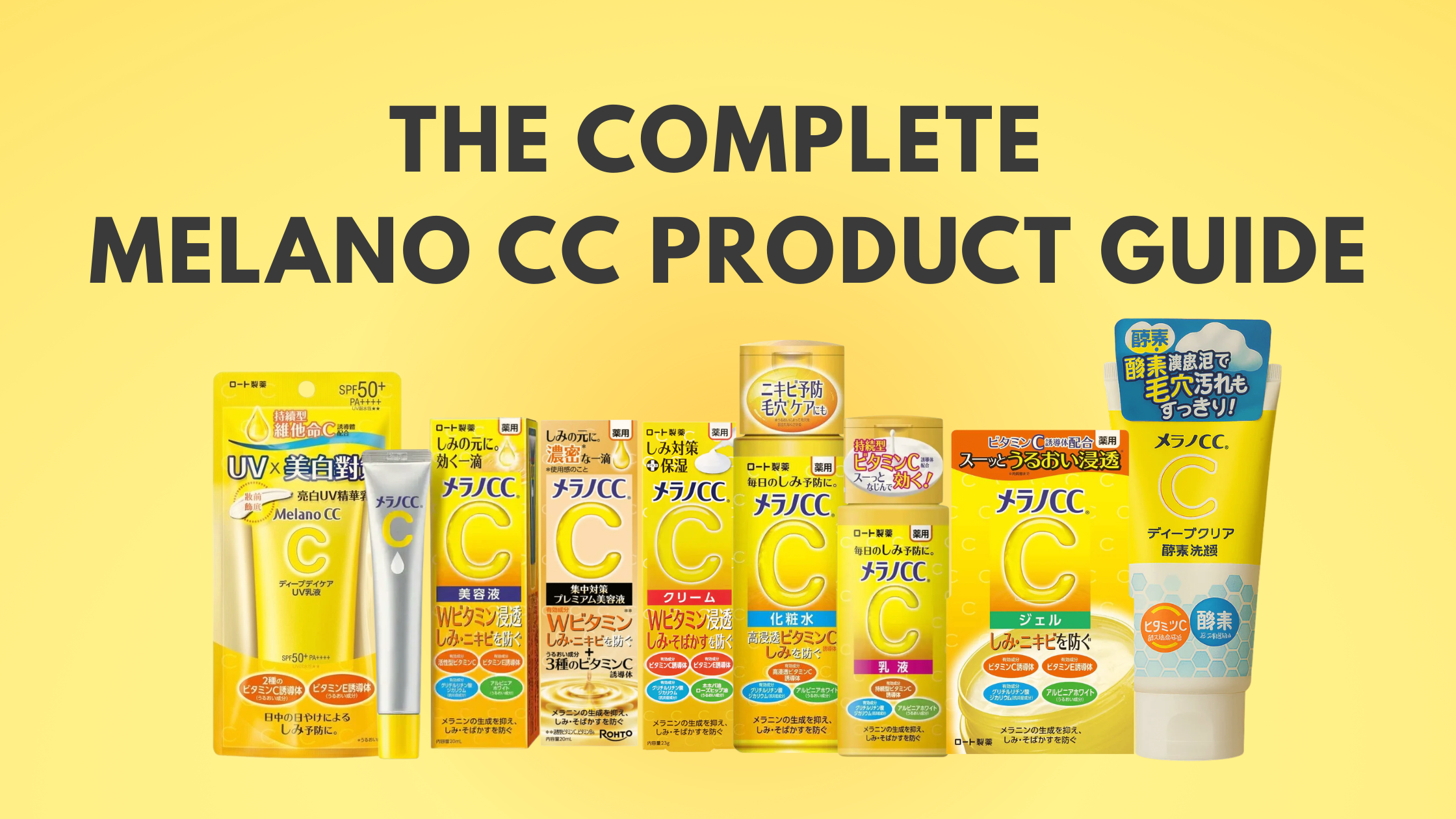 The Complete Melano CC Product Guide: Every Vitamin C Skincare Product Explained