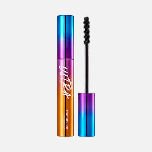 MISSHA Ultra Powerproof Mascara features a high-performance formula and a unique brush for voluminous, long-lasting lashes.