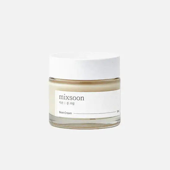 Mixsoon Bean Cream 50ml jar, hydrating skincare cream with a velvety texture for nourished, non-greasy skin.