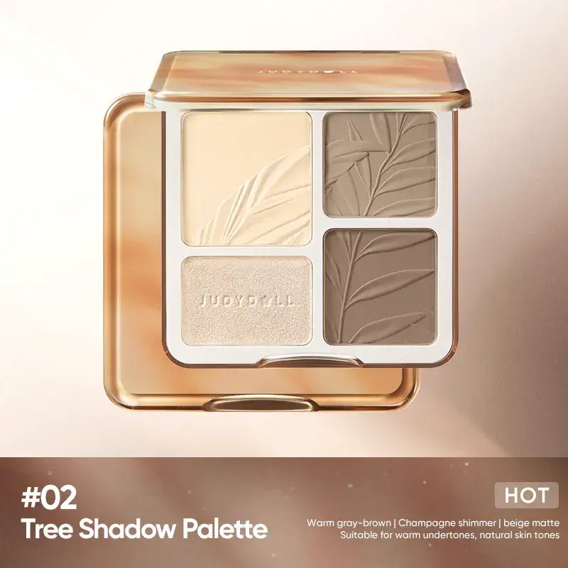 Judydoll - 2 IN 1 Highlighter Contour Palette with shades for sculpting and highlighting