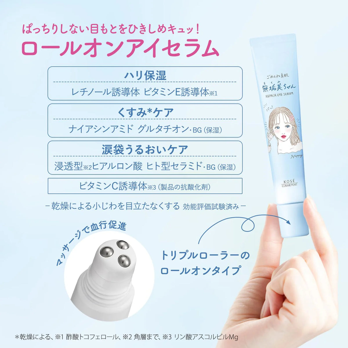 Kose - Clear Turn Gomenne Suhada Mukumi-chan Eye Serum 20ml