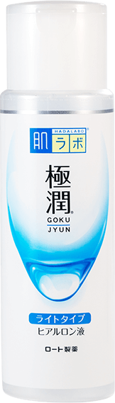 Rohto Mentholatum Hada Labo Gokujyun Hyaluronic Acid Lotion for deep hydration and skin barrier support.