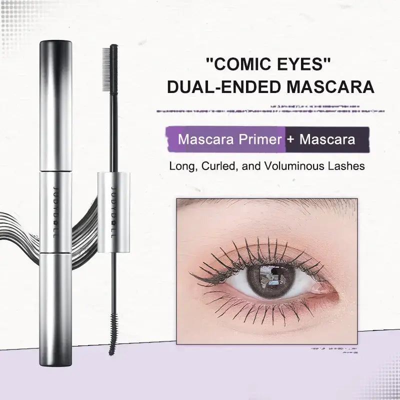 Judydoll - Volume & Curling Mascara Duo featuring dual-ended mascara for long, curled, and voluminous lashes.