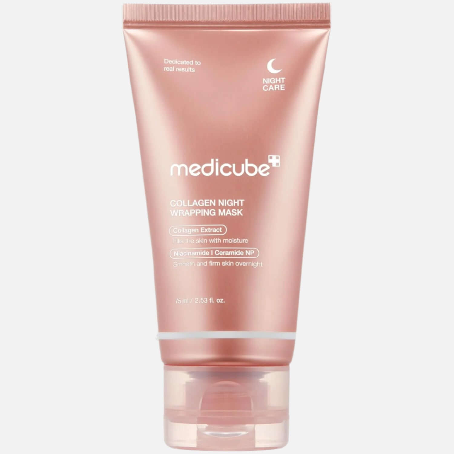Medicube - Collagen Night Wrapping Mask 75ml tube for overnight skin hydration and elasticity care.