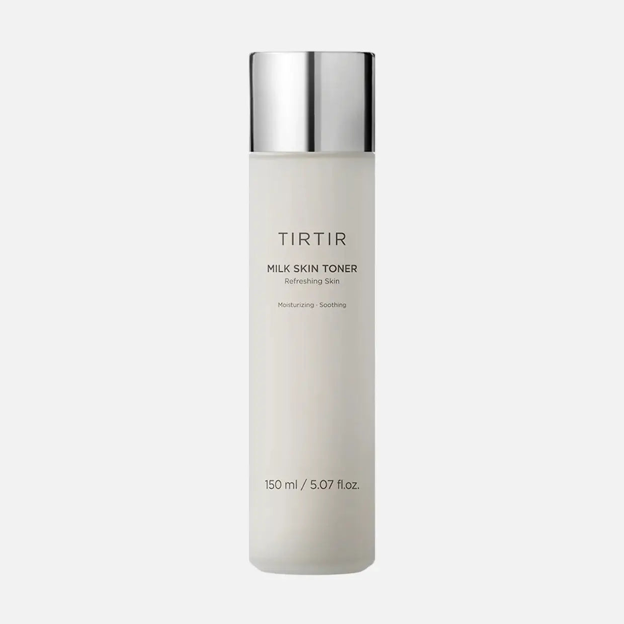 TIRTIR Milk Skin Toner 150ml, vegan moisturizing toner for radiant glow, enriched with niacinamide and rice bran extract.