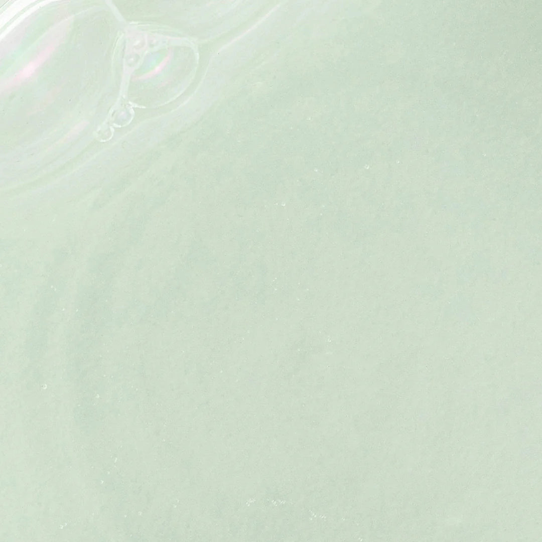 Close-up of the light green-toned texture of Beauty of Joseon Green Plum Refreshing Toner.