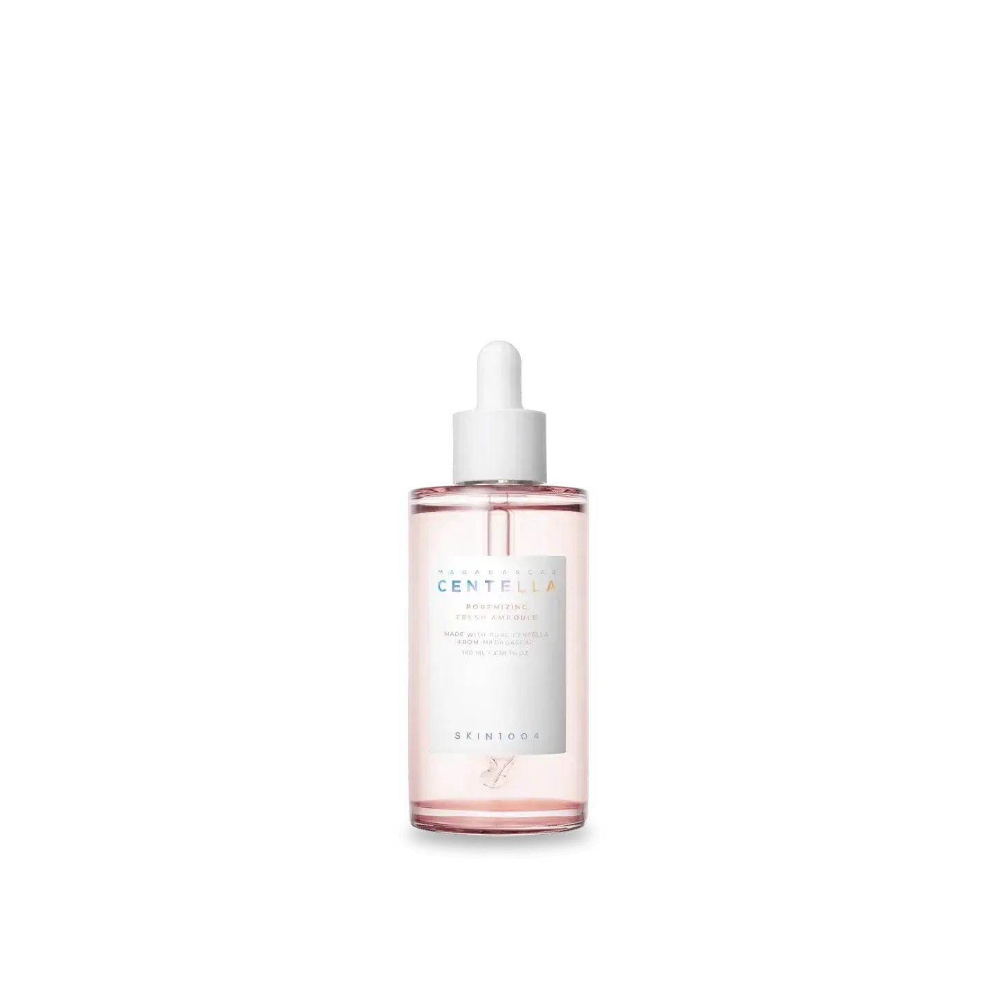 SKIN1004 Madagascar Centella Poremizing Fresh Ampoule in a 100ml bottle, ideal for minimizing large pores and revitalizing oily skin.