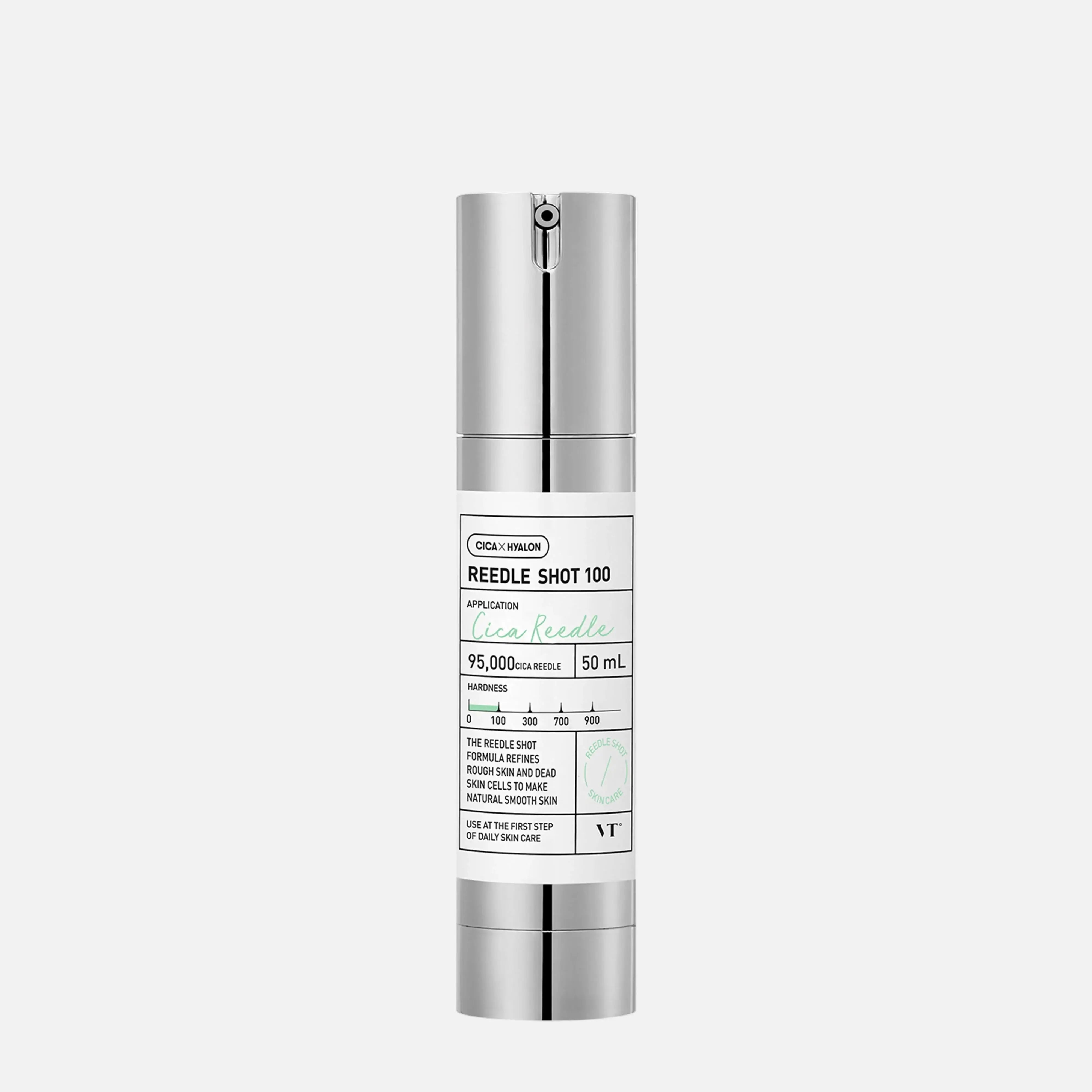 VT Reedle Shot 100 50ml serum with microneedles for deeper skin absorption and improved texture.