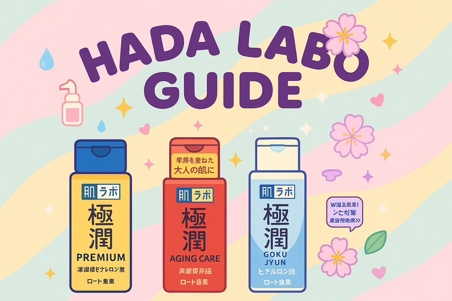 Your Hada Labo Skincare Guide: Which Line is Right for You? featuring Hada Labo product bottles