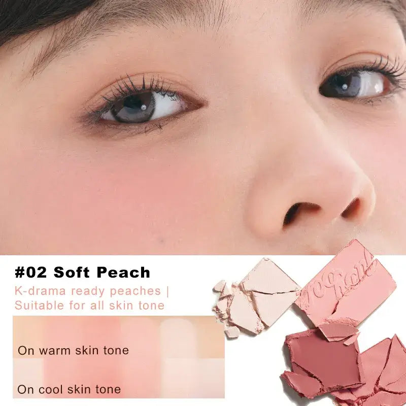Judydoll - 4 Color Blush & Highlight Palette