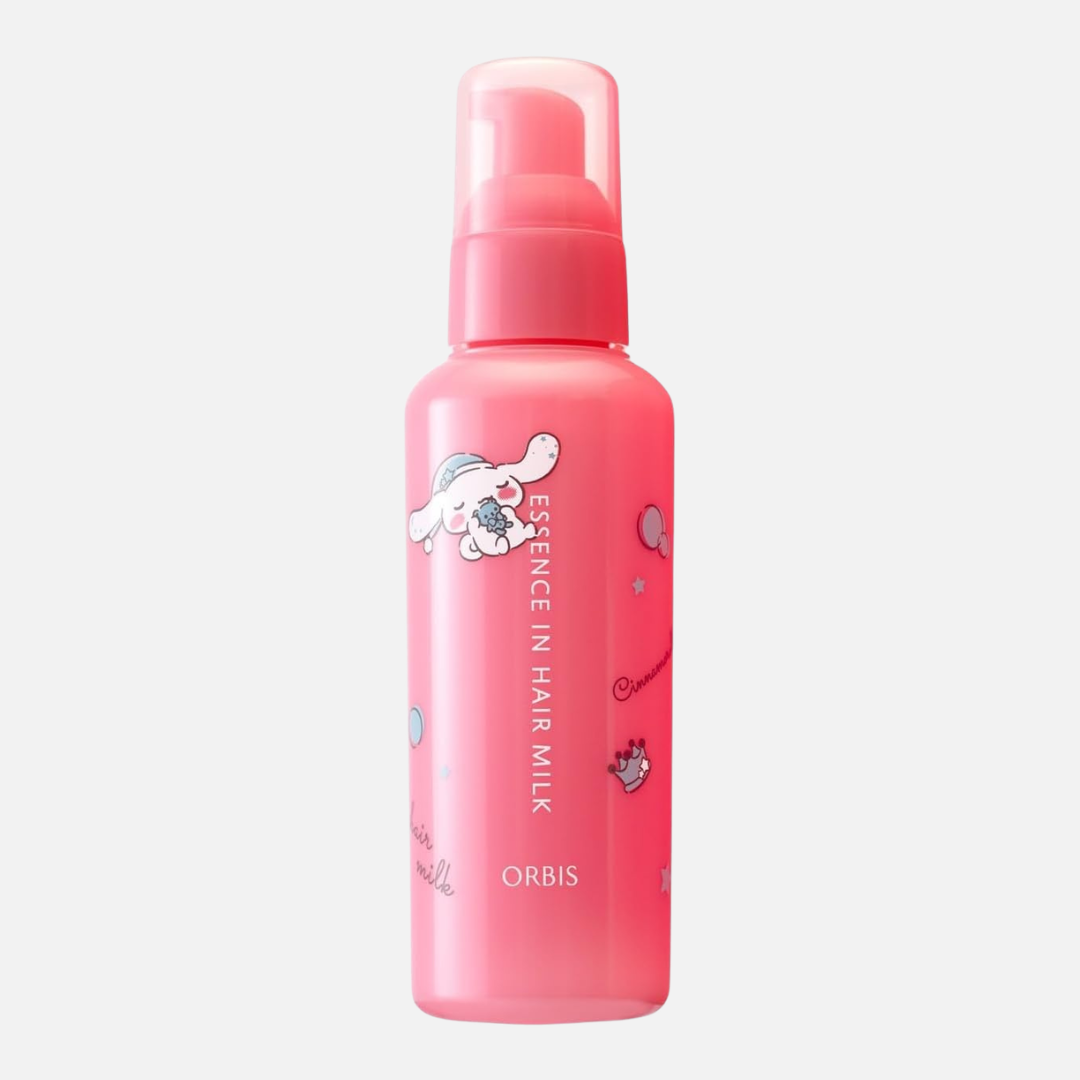 新品　URUOI MILKY ESSENCE 50ml　4本　サンプル付き ORBIS Sanrio Cinnamoroll Essence In Hair Milk 140g – Yukio Beauty