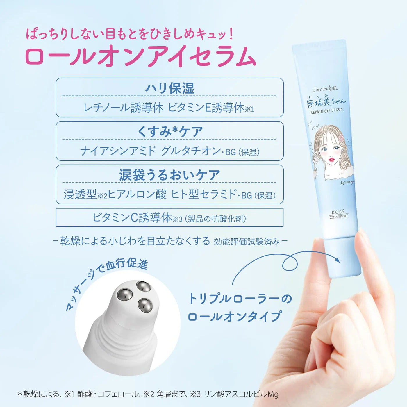 Kose -  Clear Turn Gomenne Suhada Mukumi-chan Eye Serum 20ml