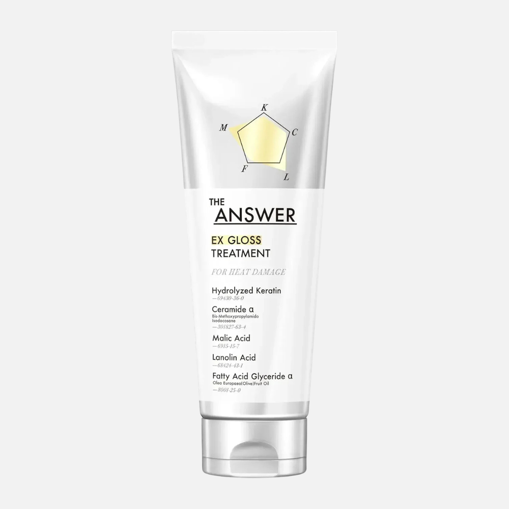 Kao THE ANSWER EX Gloss Treatment, Japanese hair treatment for heat damaged hair
