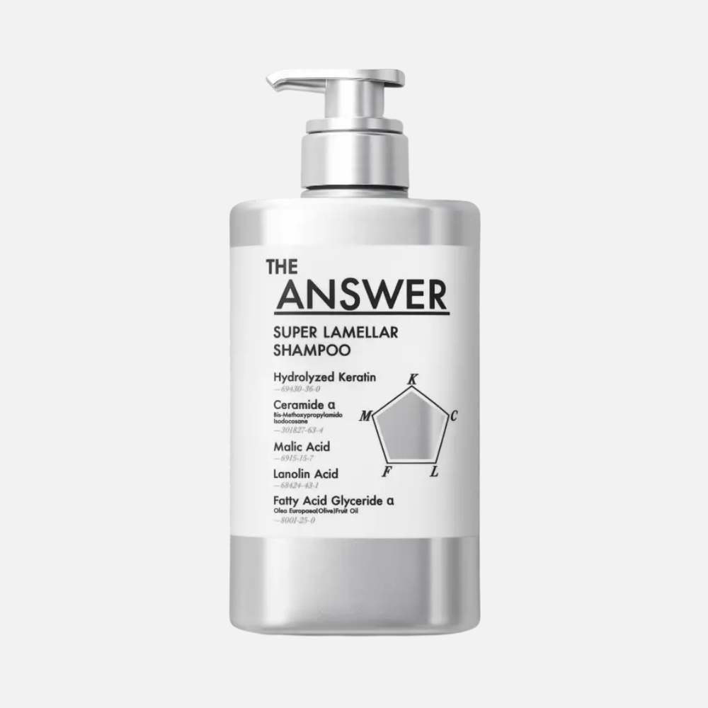 Kao THE ANSWER Super Lamellar Shampoo, Japanese silicone-free repair shampoo for damaged hair
